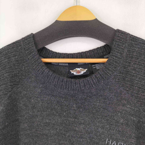 ハーレーダビッドソン HARLEY-DAVIDSON ロゴ刺繍 ウールアクリル混ニット メンズ  2XL